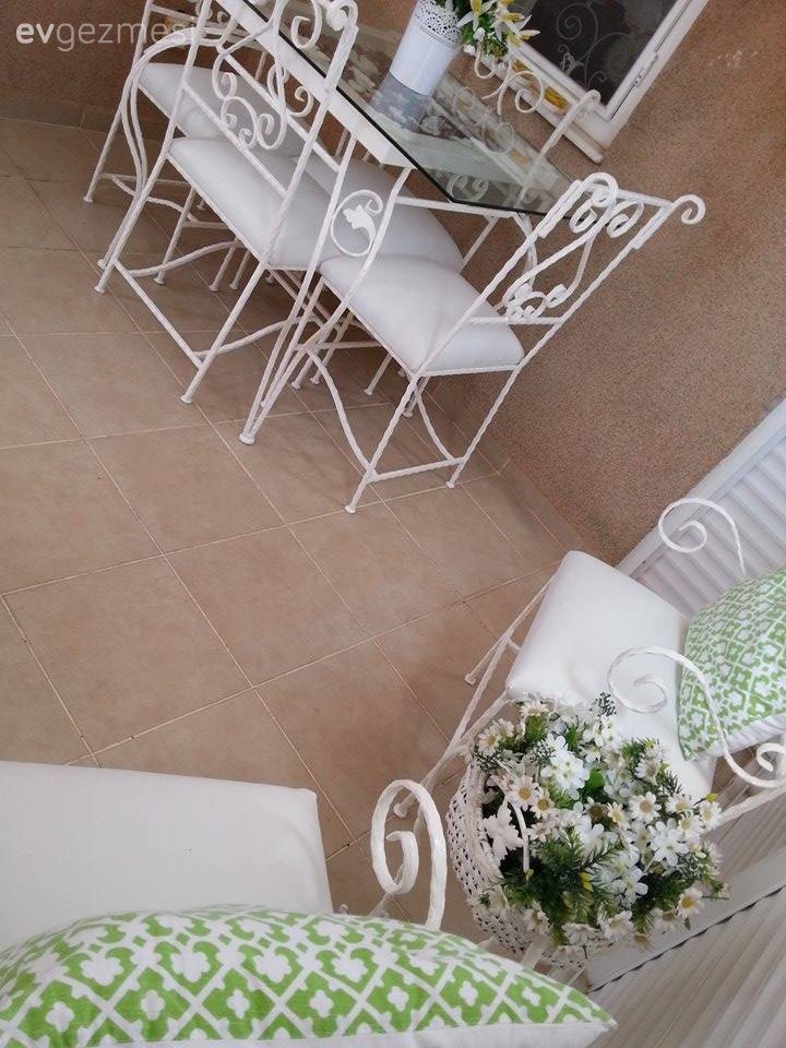 Balkon, Mobilya boyama