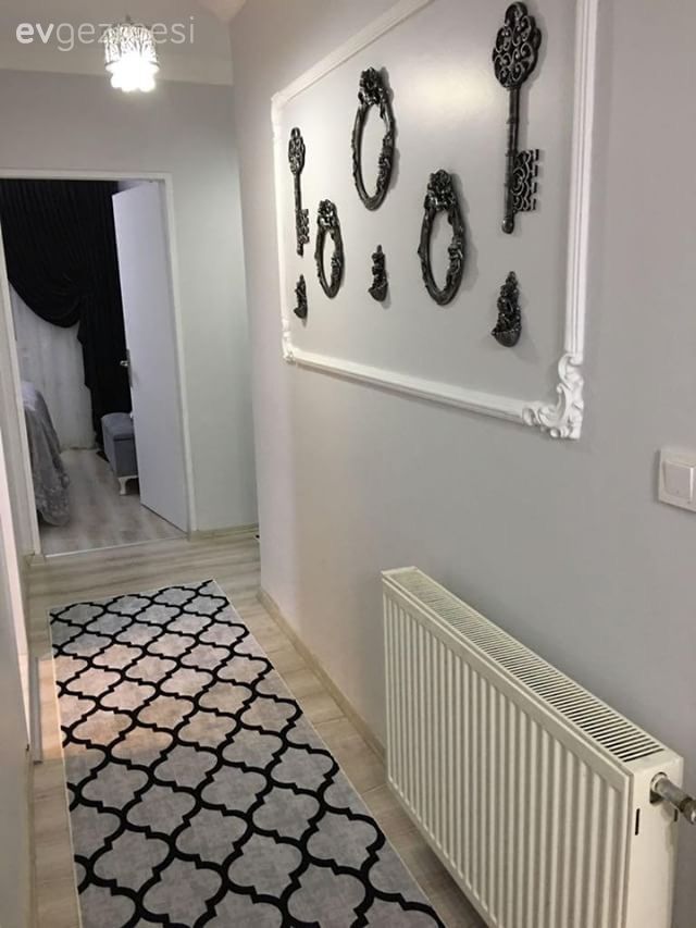 Duvar dekorasyonu, Halı, Geometrik desen, Hol, Kendin Yap