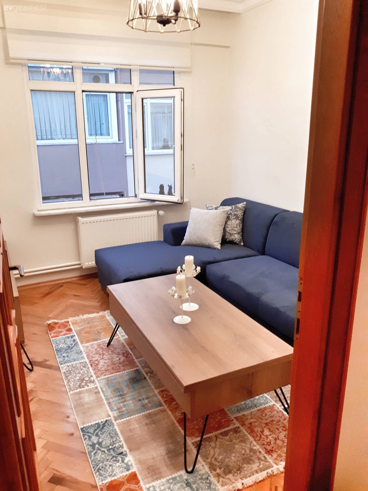 Halı, Köşe koltuk, Lacivert, Orta sehpa, Oturma Odası