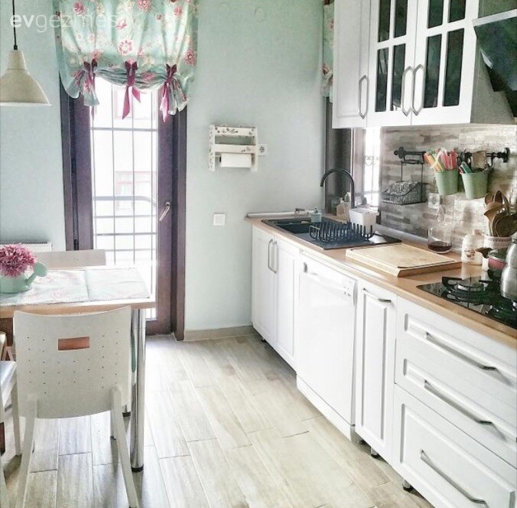 Beyaz mutfak, Country mutfak, Mutfak, Mutfak masası