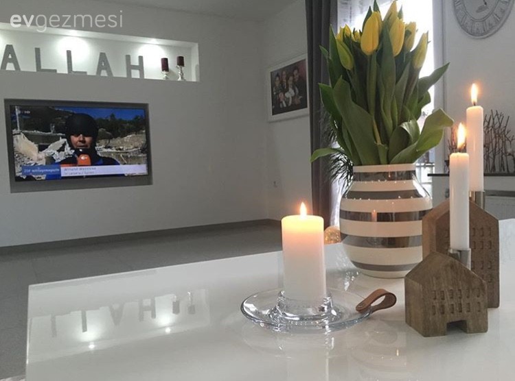 Havva hanımın modern stilde, sade ve şık evi..