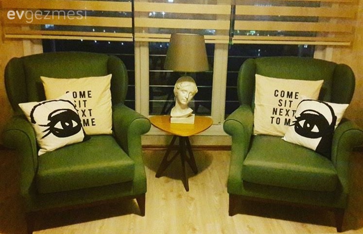 Alışılmışın dışında renk ve desenlerde, özgün ve keyifli bir ev..