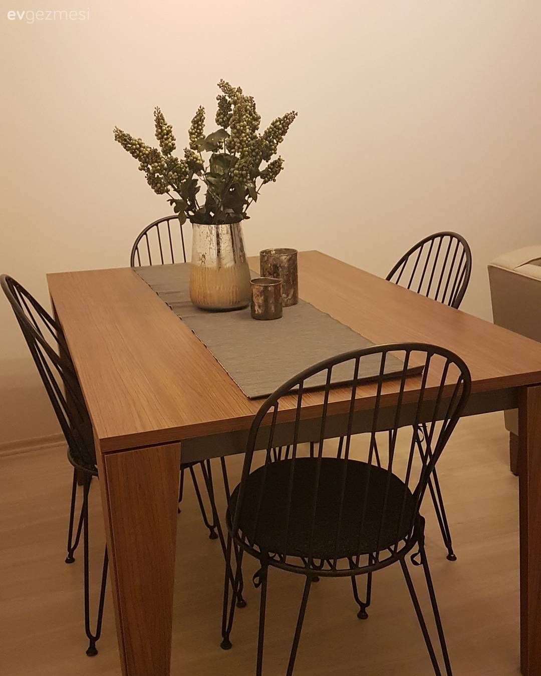 Salon, Modern, Ahşap Mobilya, Ceviz, Yemek Odası