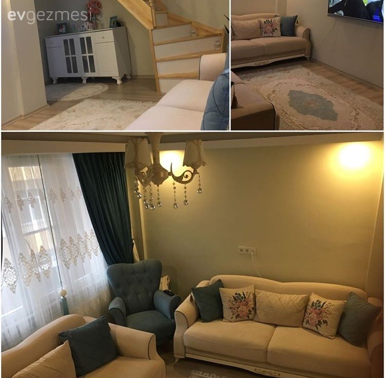 Dubleks evler, Halı, Mavi, Salon