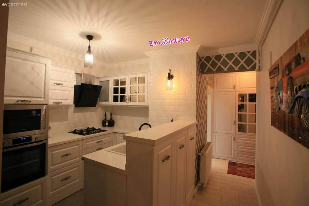 Avize, Beyaz mutfak, Country mutfak, Mutfak, Aydınlatma