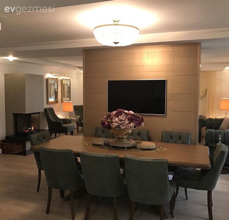 Ahşap Mobilya, Kahverengi, Salon, Yemek Odası, Yeşil