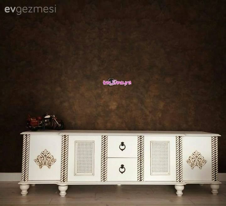 Kahverengi, Salon, Tv ünitesi