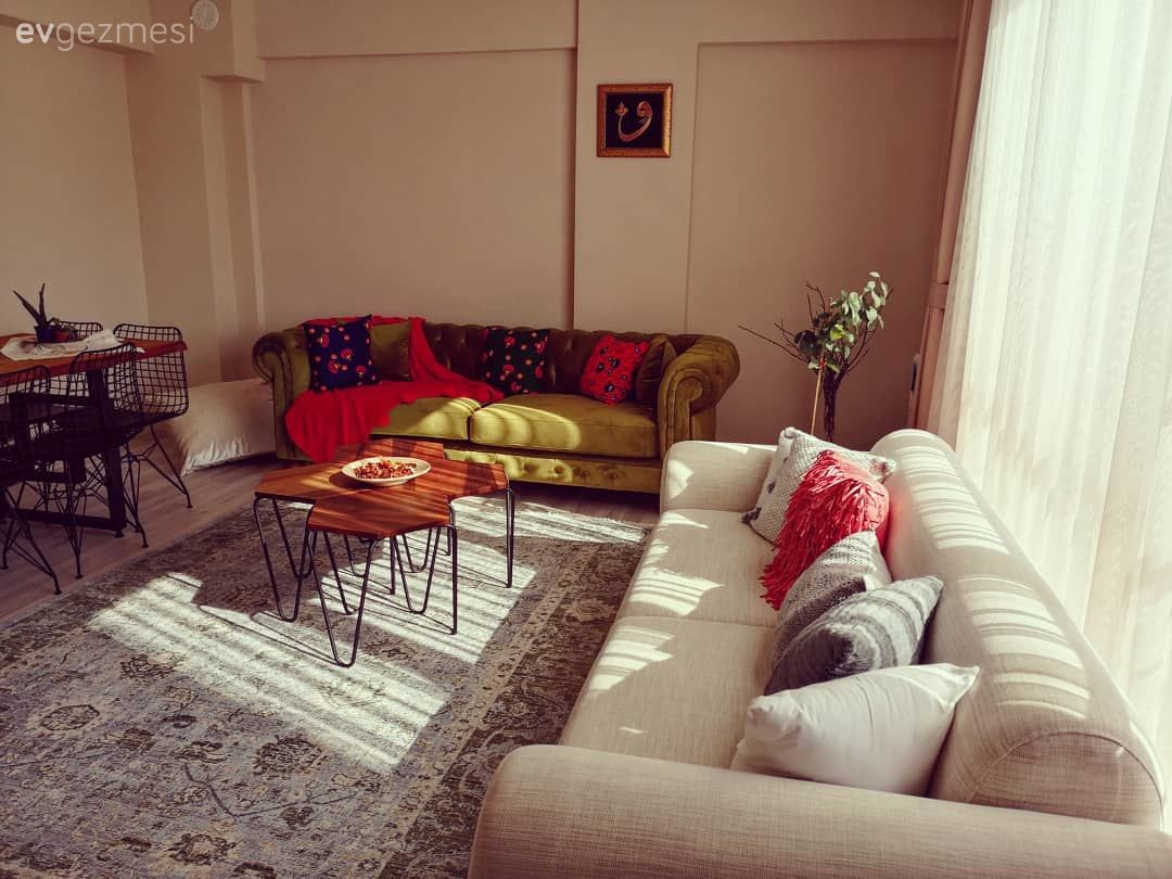 Bu Eklektik Ev Farklı Renk, Desen ve Dokuları Kucaklamış!