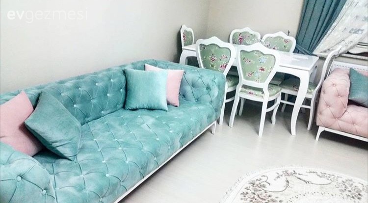 Mavi, Salon, Yemek Odası, Yeşil