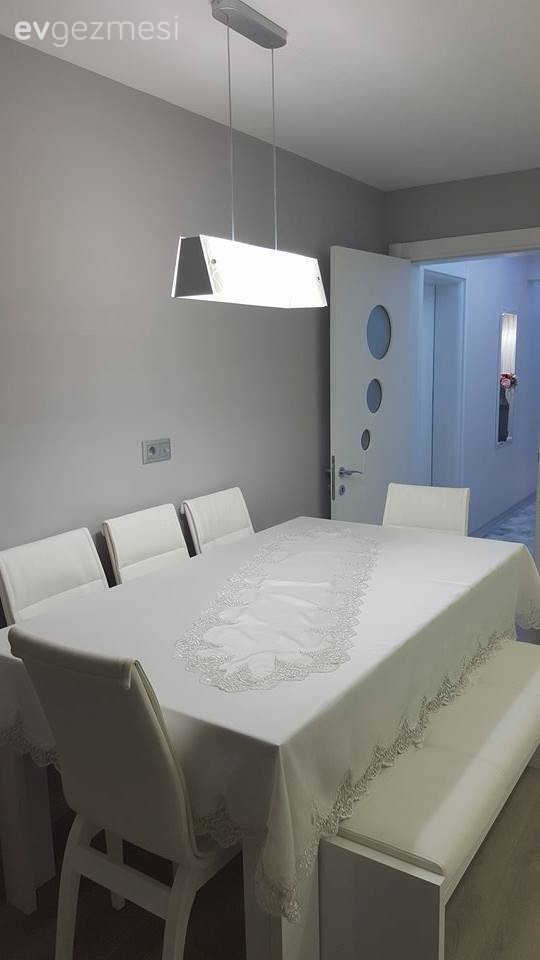 Amerikan Mutfak, Aydınlatma, Beyaz mutfak, Mutfak masası