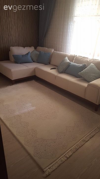 Beyaz, Duvar kağıdı, Halı, Köşe koltuk, Mavi, Kırlent