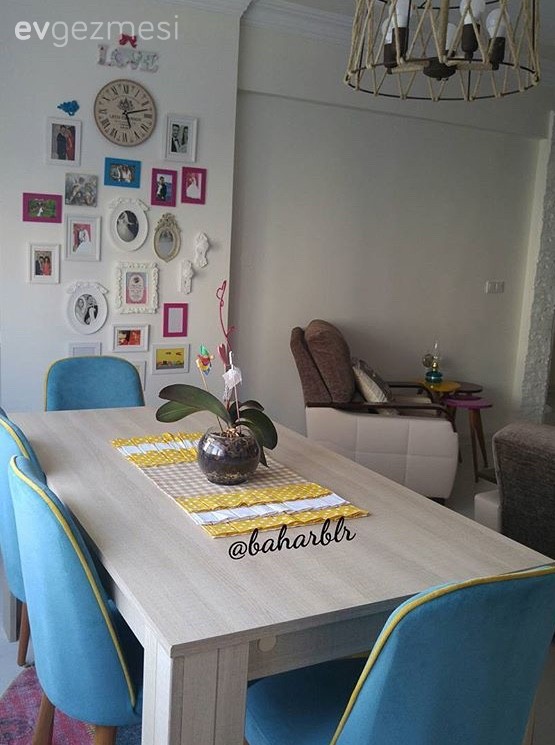 Bahar hanımın yeni taşındığı renkli ve özgün evi..