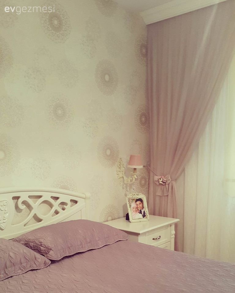 Duvar kağıdı, Pembe, Yatak Odası