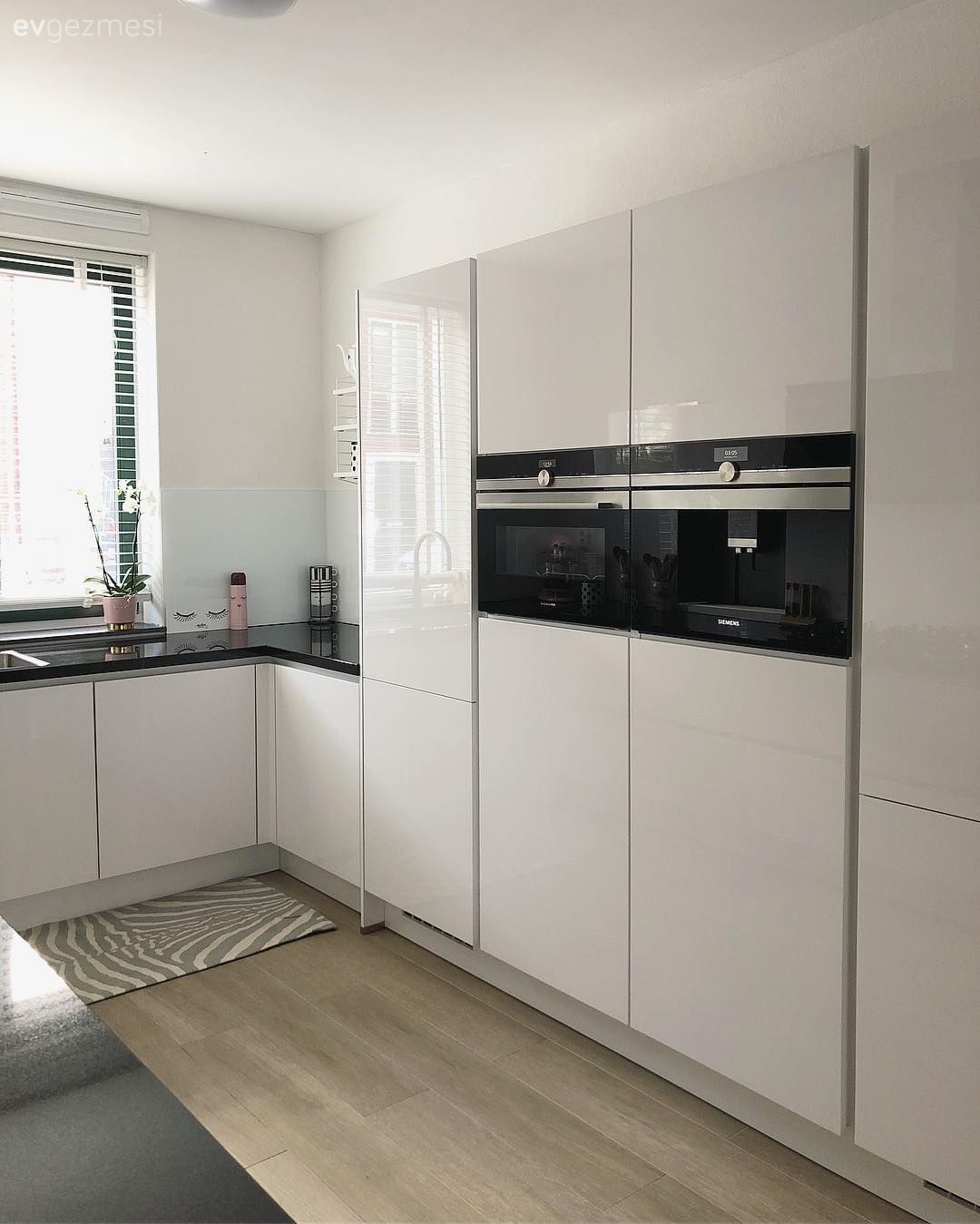 Kulpsuz mutfak dolabı, Mutfak, Ankastre, Beyaz mutfak, Modern mutfak, U-tipi mutfak