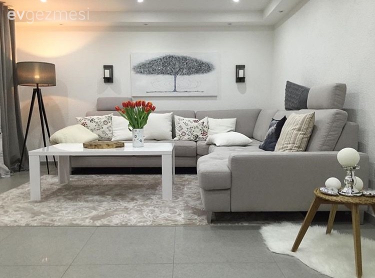 Havva hanımın modern stilde, sade ve şık evi..