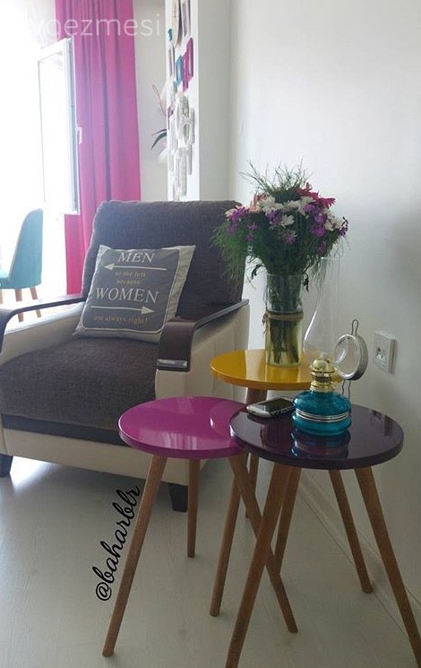 Bahar hanımın yeni taşındığı renkli ve özgün evi..