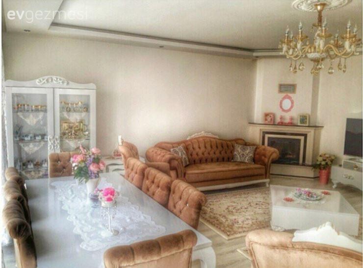 Reyhan hanımın pastel tonlarda nostaljik stil evi..