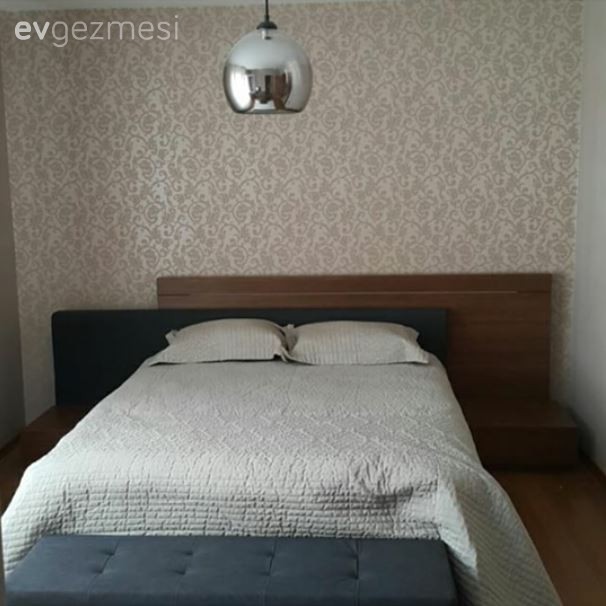Ahşap Mobilya, Avize, Duvar kağıdı, Yatak Odası, Aydınlatma