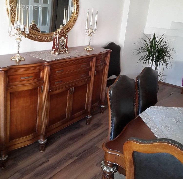 Ahşap Mobilya, Altın, Ayna, Konsol, Yemek Odası