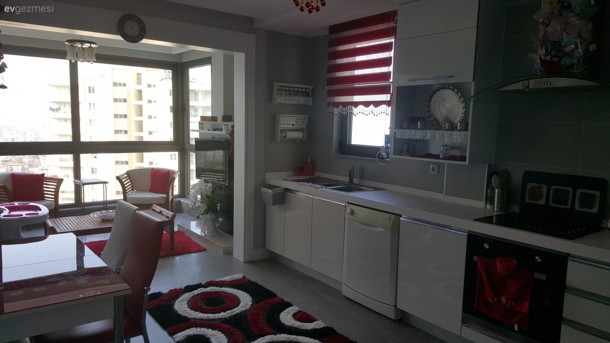 Sibel hanımın mavi ve gri vurgusuyla modern stil, şık evi..