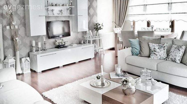 Sibel hanımın kahverengi ve mavi ile sıcaklık kazanan modern evi..