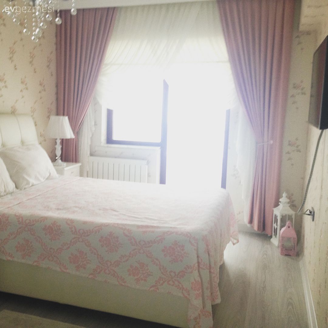 Yatak Odası, Yatak örtüsü, Pembe, Duvar kağıdı, Fon perde