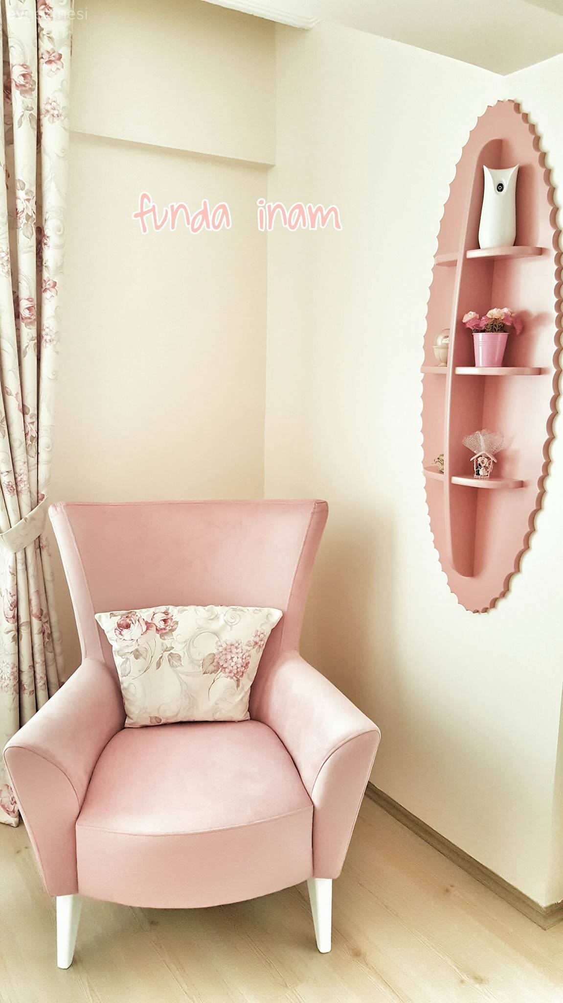 Oturma Odası, Pembe, Duvar rafı, Salon