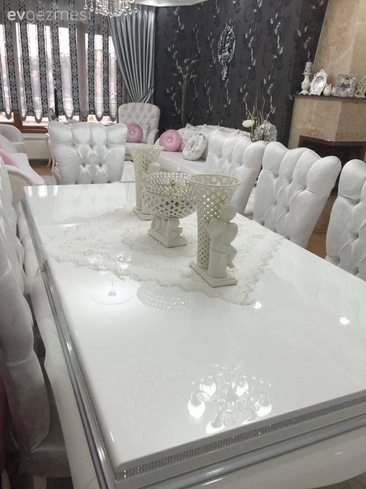 Beyaz, Salon, Yemek Odası