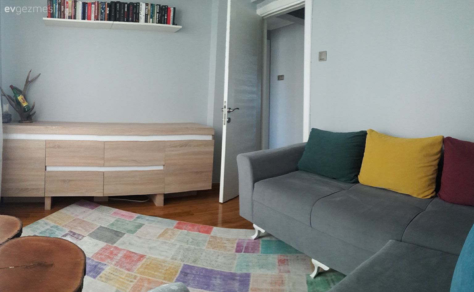 Yaşaması kolay, huzur veren bir ev, uyumlu detaylar.. İlkgül hanımın evinden..