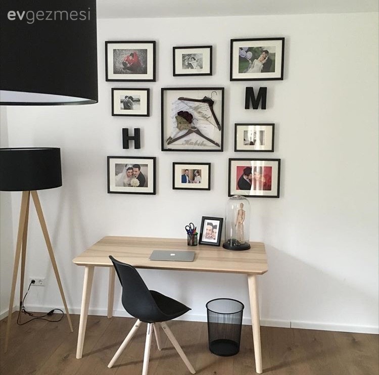 Çalışma odası, Duvar dekorasyonu, Lambader, Aydınlatma