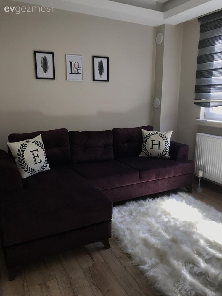 Düz çizgiler, modern stil bir dekor. Hilal hanımın evi.