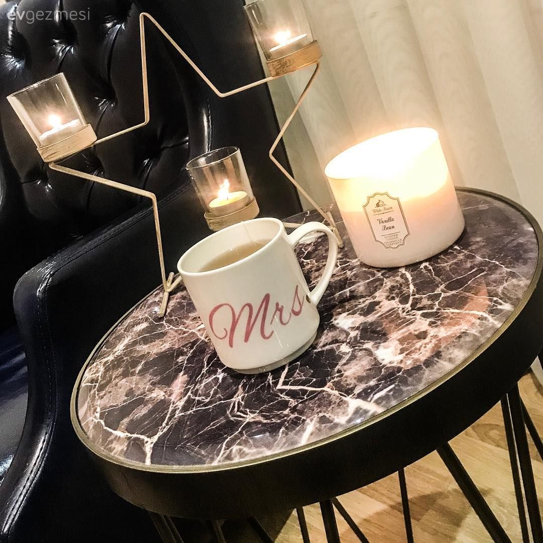 Mermer sehpa, Yan sehpa, Salon