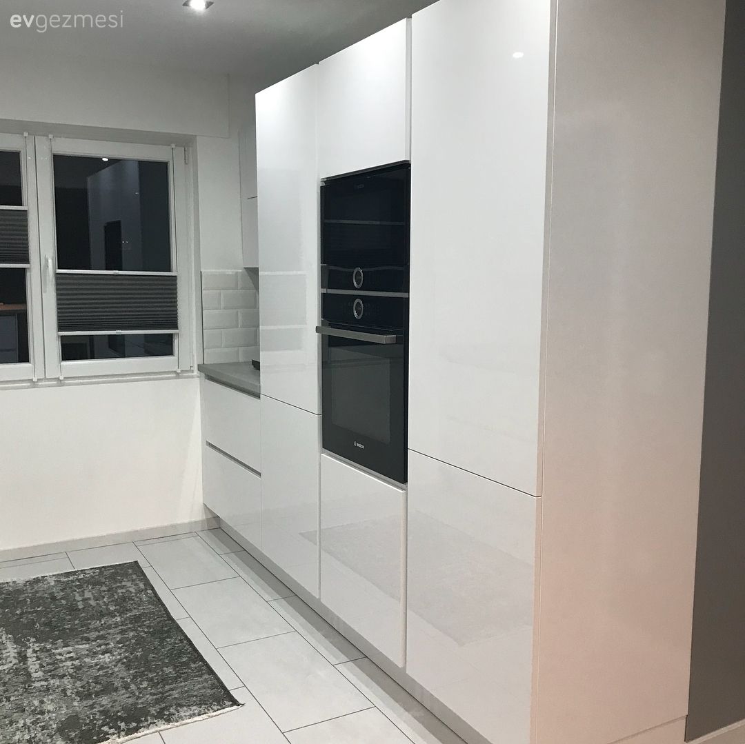 Modern mutfak, Mutfak halısı, Mutfak, Beyaz mutfak, Ankastre, Mutfak tadilat