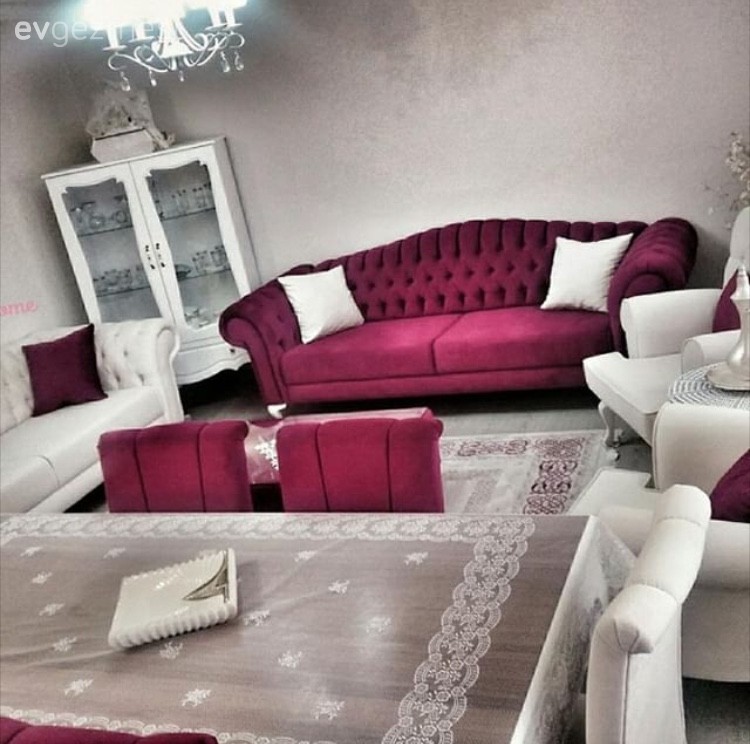 Pembe, Salon, Yemek Odası