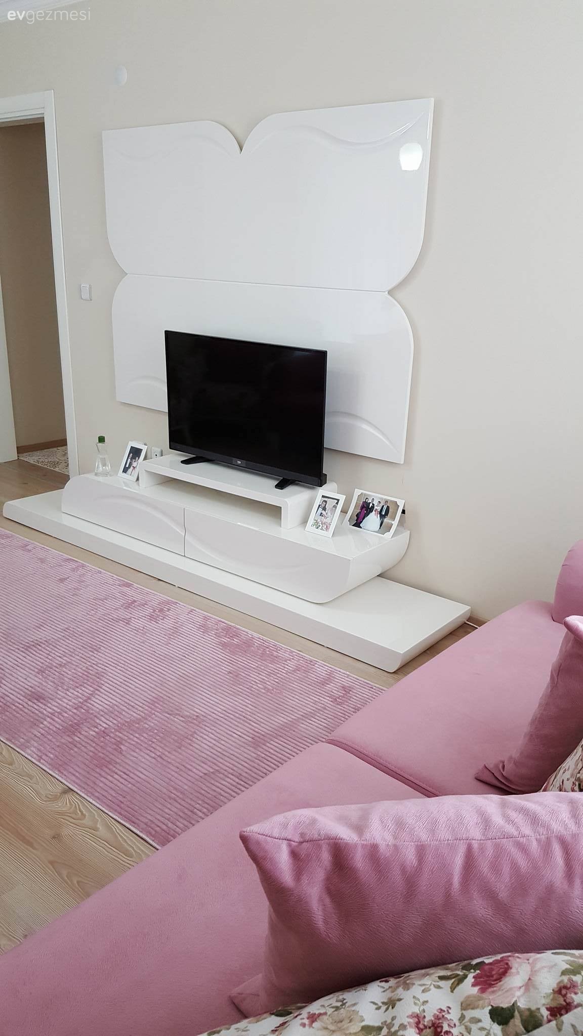 Halı, Oturma Odası, Pembe, Tv ünitesi