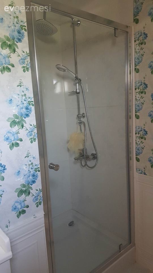 Banyo, Duvar kağıdı, Mavi