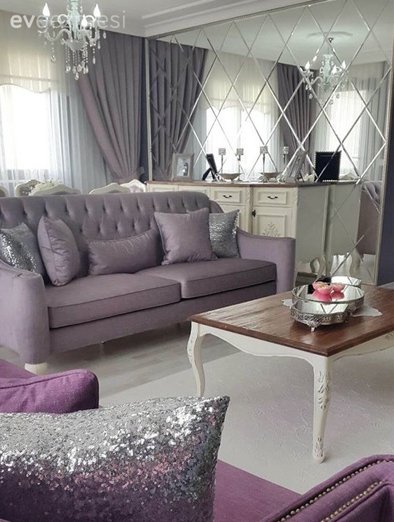 Vurgulu renklerle sakin ve şık: Merve hanımın evi..