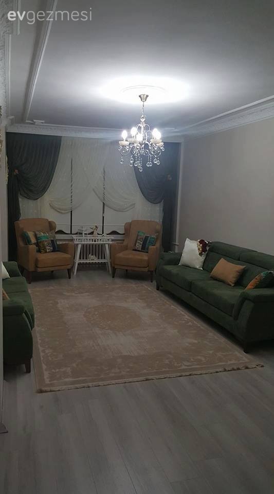 Halı, Salon, Sarı, Yeşil