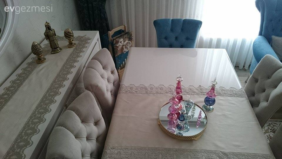 Dekoratif Objeler, Mavi, Yemek Odası