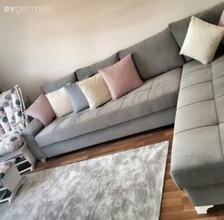 Berjer, Gri, Halı, Köşe koltuk, Oturma Odası