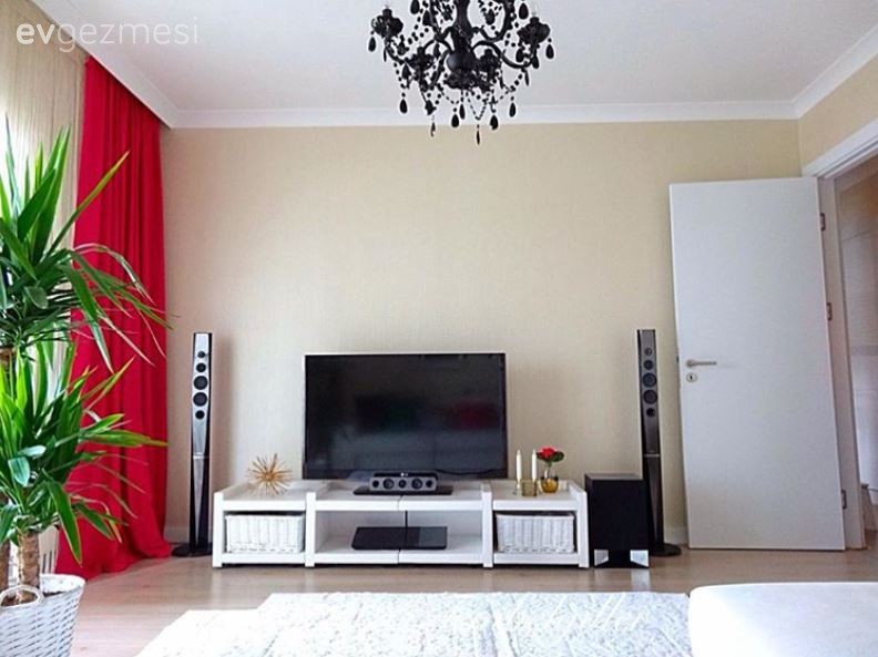 Aydınlatma, Beyaz, Kırmızı, Siyah, Tv ünitesi