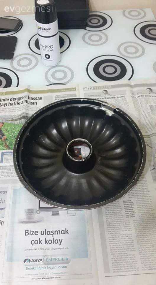 Proje: Kek kalıbından avize yapımı