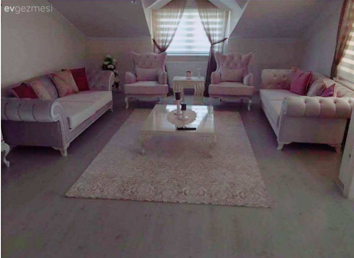 Sedef hanımın çatı dubleksi, ferah ve zarif evi..