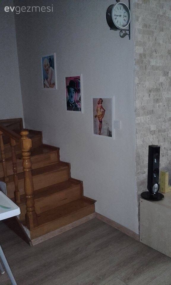 Esra hanımın el emeğiyle yenilediği, renkli ve cıvıl cıvıl evi..