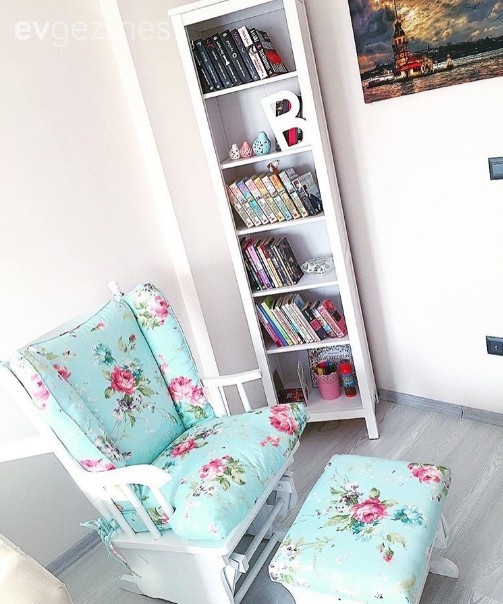 Berjer, Çiçeklik, Oturma Odası, Duvar rafı