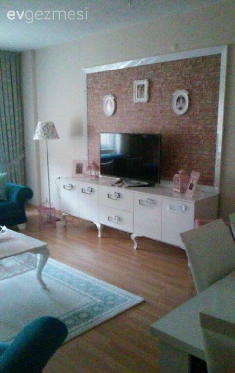 Duvar dekorasyonu, Salon, Tv ünitesi