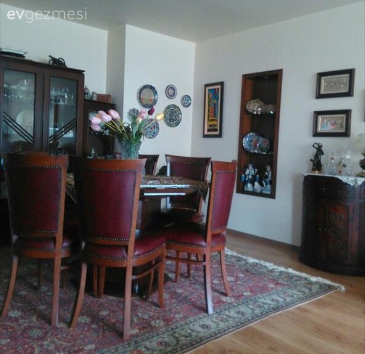 Bordo, Duvar dekorasyonu, Halı, Salon, Yemek Odası