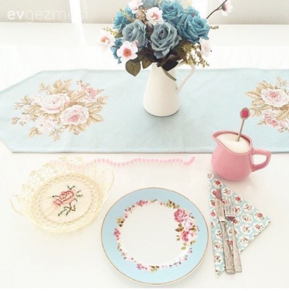 Dekoratif Objeler, Mavi, Yemek Odası