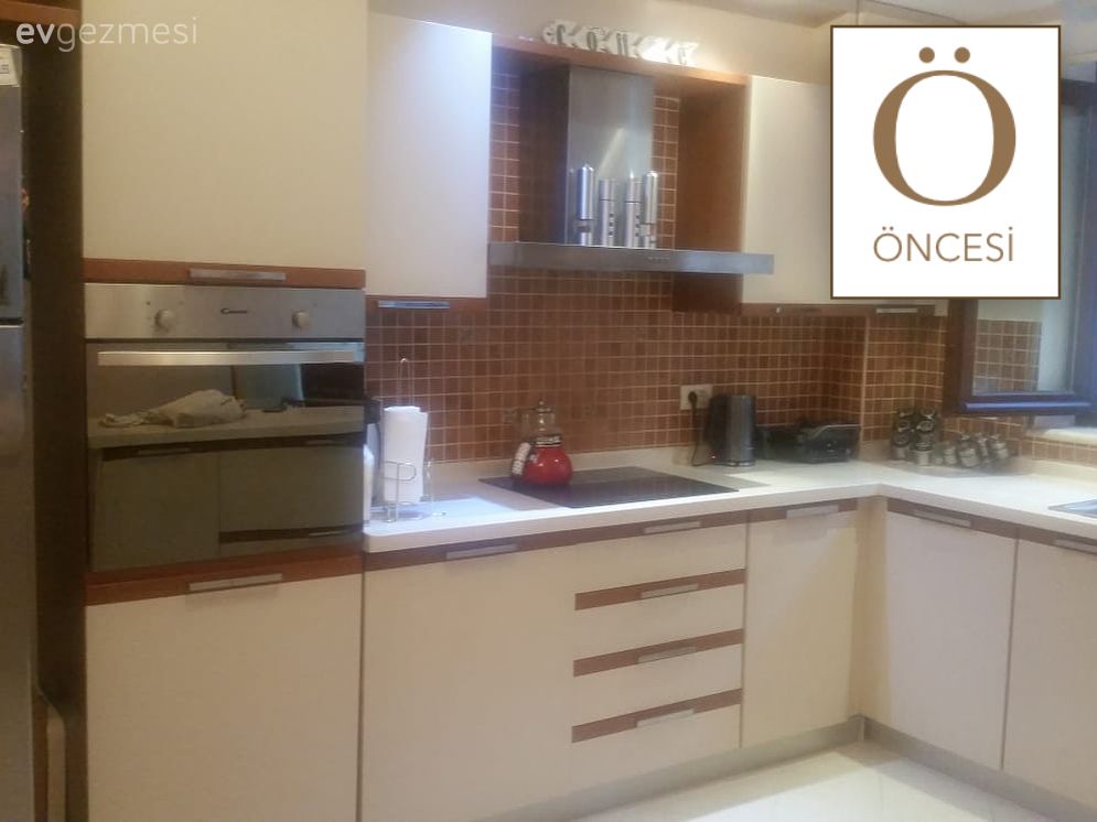 Mutfak tadilat, Öncesi / Sonrası, Kendin Yap, Mutfak boyama, Mobilya boyama