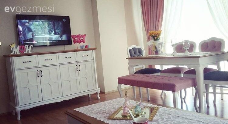 Bank, Fon perde, Gri, Konsol, Salon, Tv ünitesi, Yemek Odası, Perde